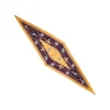 FOULARD ROMBO IN SETA GIALLO Collezione lucky charm