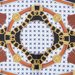 FOULARD ROMBO IN SETA NERO Collezione lucky charm