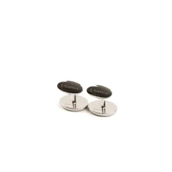 GEMELLI DA POLSO CON ONICE OVALI In argento