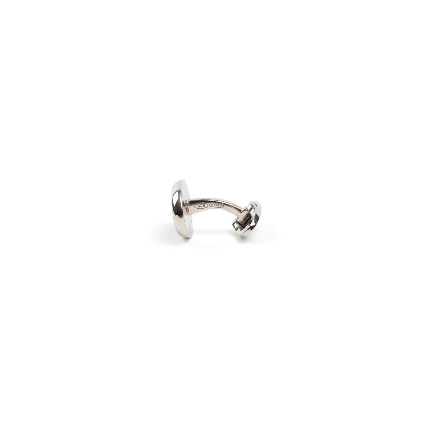 GEMELLI DA POLSO IN ARGENTO VERDECon microfantasia fiore