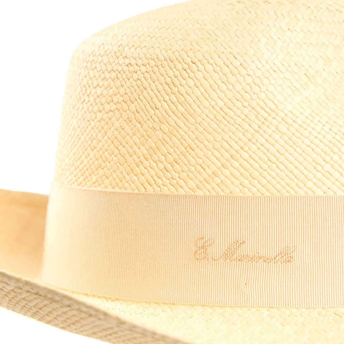 PANAMA MODELLO AMEDEO DETTAGLI IN SETA ARANCIO, 56 CM E. marinella x borsalino