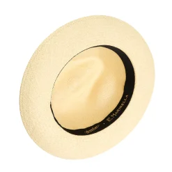 PANAMA MODELLO FEDERICO CON DETTAGLI IN SETA VERDE, 56 CM E. marinella x borsalino