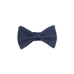 PAPILLON ANNODATO IN RASO DI SETA BLU SCURO Tinta unita