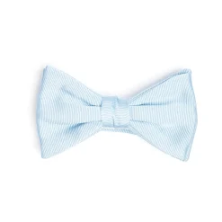 PAPILLON ANNODATO IN SETA AZZURRO Tinta unita
