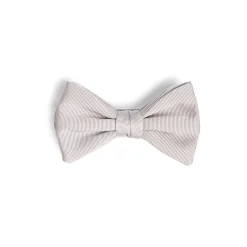 PAPILLON ANNODATO IN SETA GRIGIO CHIARO Tinta unita