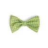 PAPILLON ANNODATO IN SETA VERDE CHIARO Pois