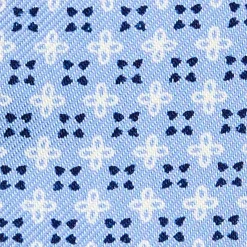 PAPILLON DA ANNODARE IN SETA AZZURROMicrofantasia fiore