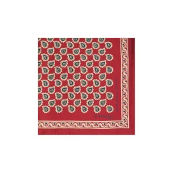 POCHETTE DA TASCHINO IN SETA STAMPATA A MANO BORDEAUX Fantasia archivio 1931
