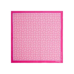 POCHETTE DA TASCHINO IN SETA STAMPATA A MANO FUCSIA Fantasia archivio 1968