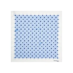 POCHETTE DA TASCHINO IN SETA STAMPATA A MANO BIANCA Macrofantasia fiore