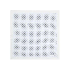 POCHETTE DA TASCHINO IN SETA STAMPATA A MANO BIANCA Microfantasia fiore