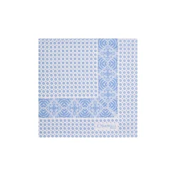 POCHETTE DA TASCHINO IN SETA STAMPATA A MANO BIANCA Microfantasia fiore
