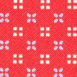 PORTACARTE DI CREDITO SETA E PELLE ROSSO 5 scomparti