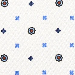 PORTACARTE DI CREDITO SETA E PELLE BIANCO 5 scomparti