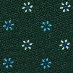 PORTACARTE DI CREDITO SETA E PELLE VERDE SCURO 5 scomparti