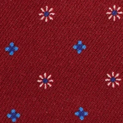 PORTACARTE DI CREDITO SETA E PELLE BORDEAUX 5 scomparti