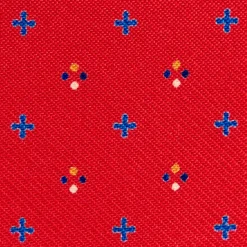 PORTACARTE PIEGHEVOLE IN SETA PELLE ROSSO 10 scomparti