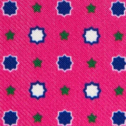 PORTACARTE PIEGHEVOLE IN SETA PELLE FUCSIA 10 scomparti