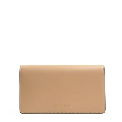 PORTAFOGLIO GRANDE BEIGE In pelle liscia