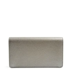 PORTAFOGLIO GRANDE GRIGIO PIOMBO In pelle liscia