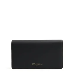 PORTAFOGLIO GRANDE NERO In pelle liscia