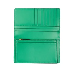 PORTAFOGLIO GRANDE VERDE In pelle liscia