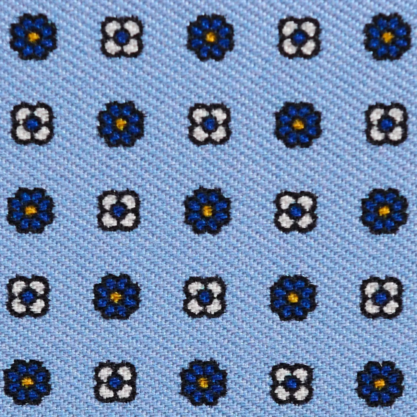 PORTAFOGLIO PICCOLO AZZURRO In seta e pelle