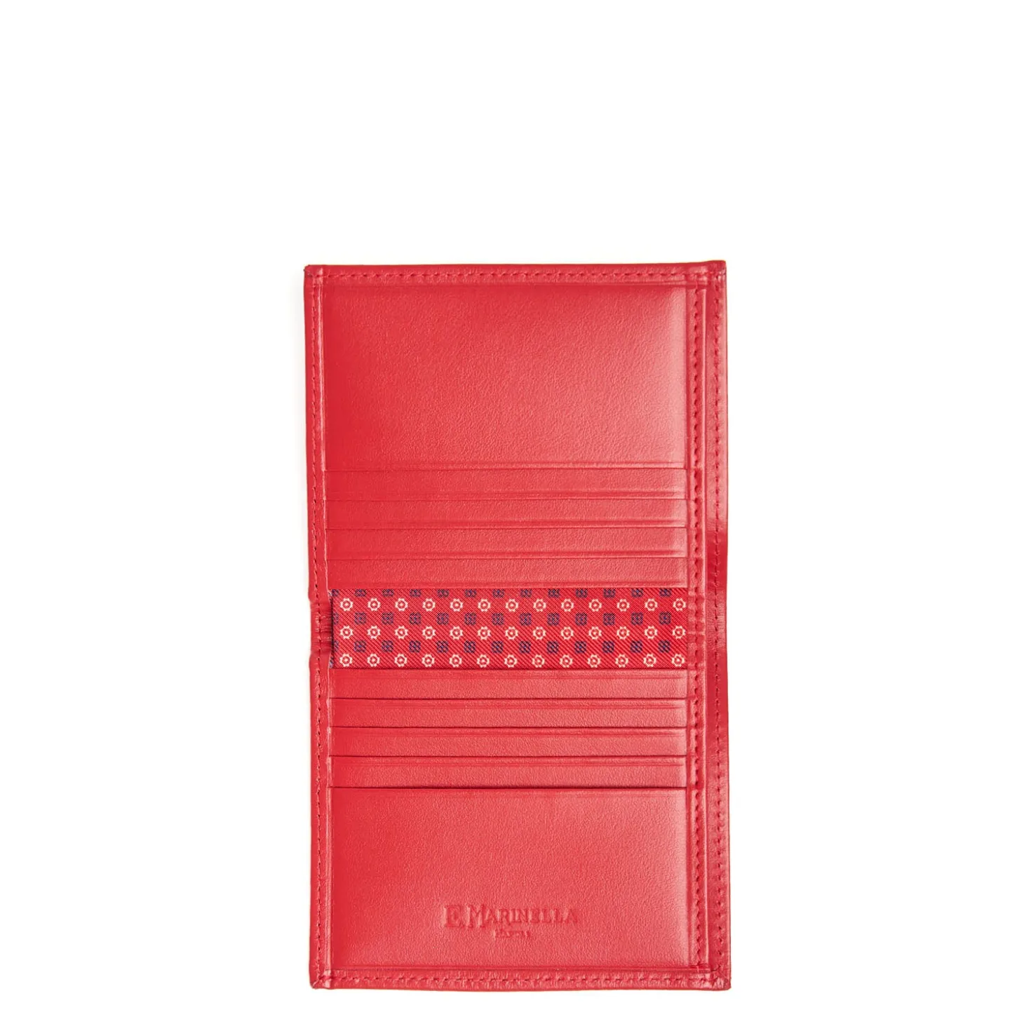 PORTAFOGLIO PICCOLO ROSSO In seta e pelle