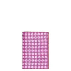 PORTAFOGLIO VERTICALE FUCSIA In seta e pelle