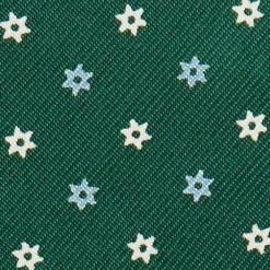 PORTAOCCHIALI VERDE SCURO In seta stampata a mano