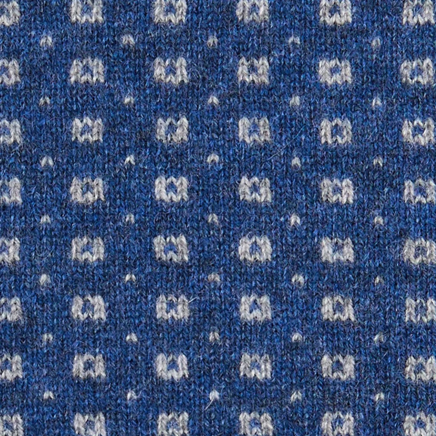 SCALDACOLLO BLU MICROFANTASIA In cashmere