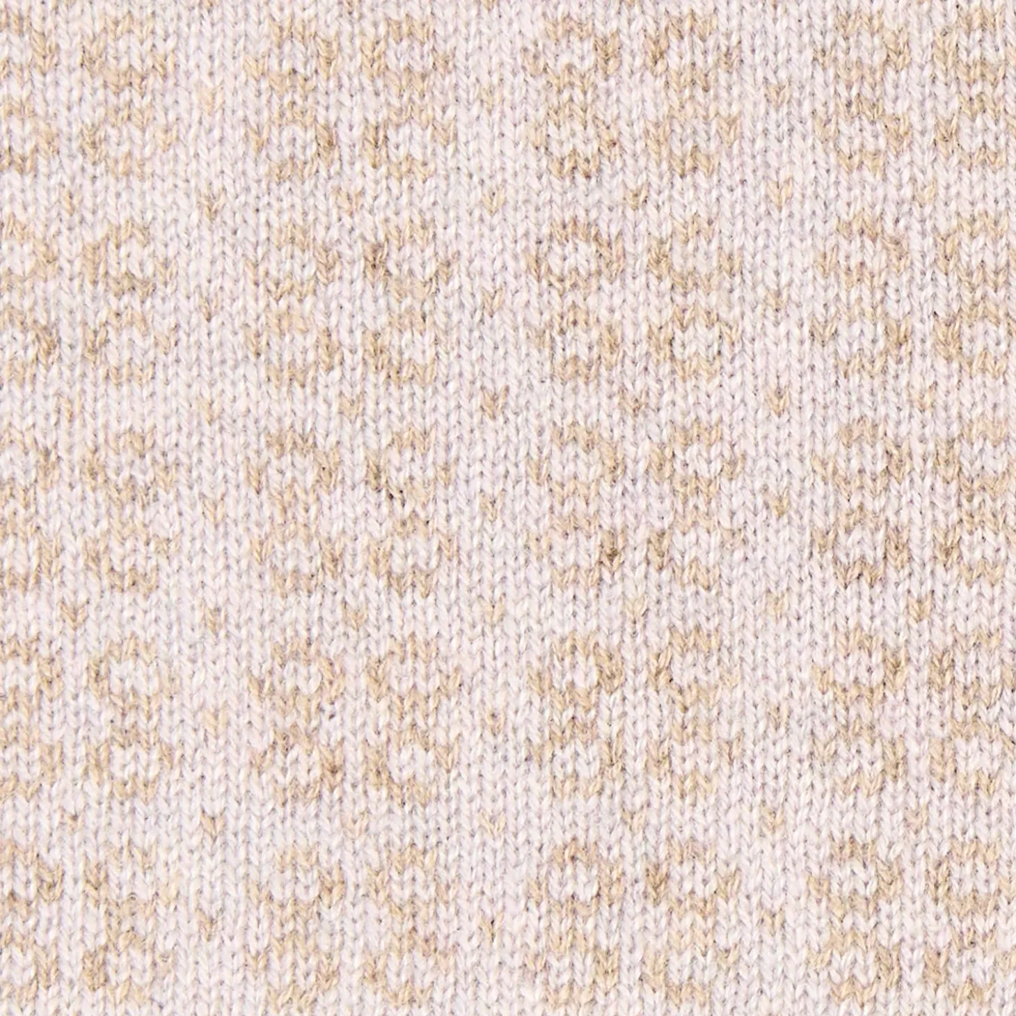SCALDACOLLO MARRONE CHIARO E BEIGE MICROFANTASIA In cashmere