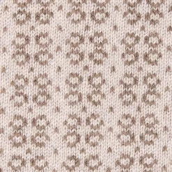 SCALDACOLLO MARRONE SCURO E BEIGE MICROFANTASIA In cashmere