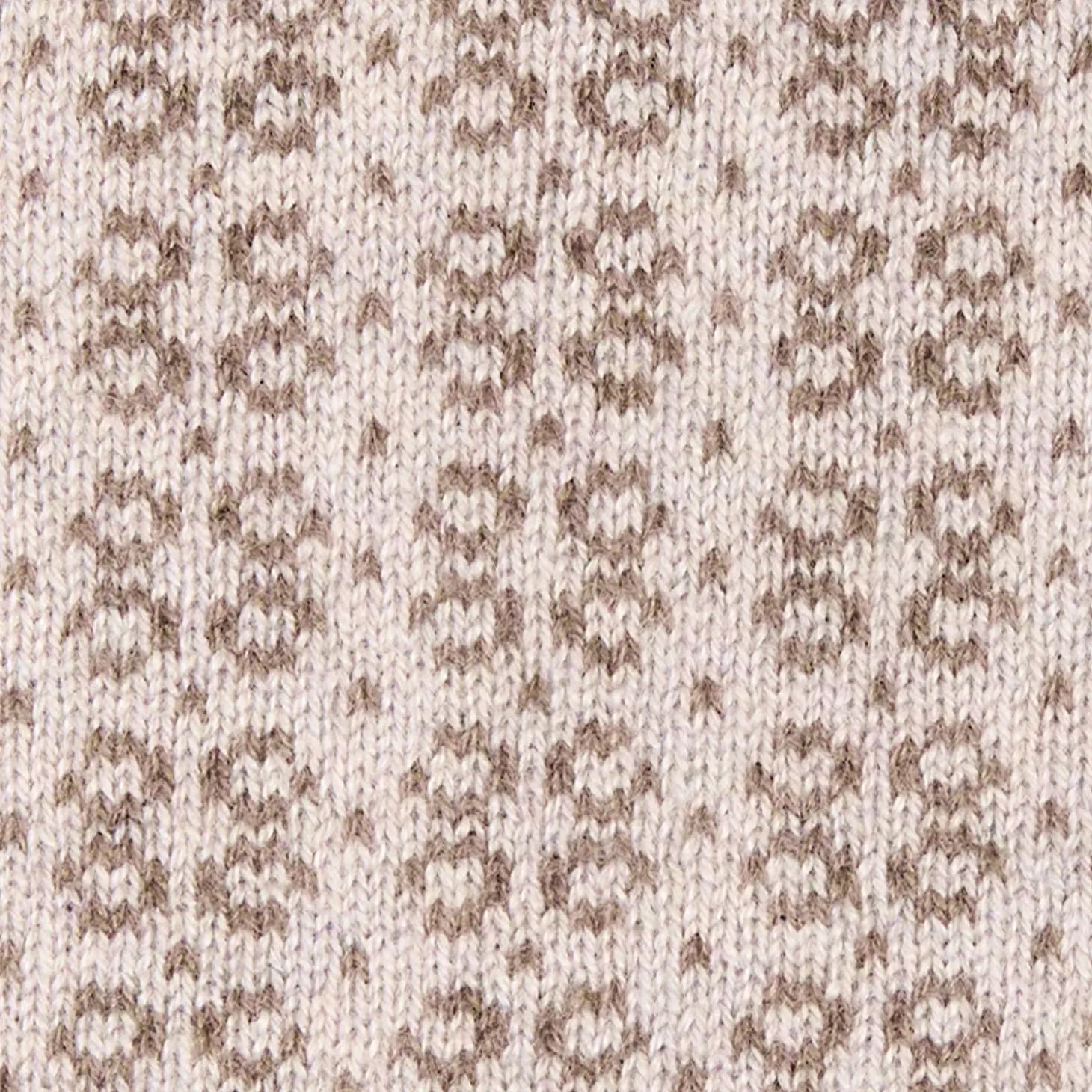 SCALDACOLLO MARRONE SCURO E BEIGE MICROFANTASIA In cashmere