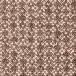 SCALDACOLLO MARRONE SCURO E BEIGE MICROFANTASIA In cashmere