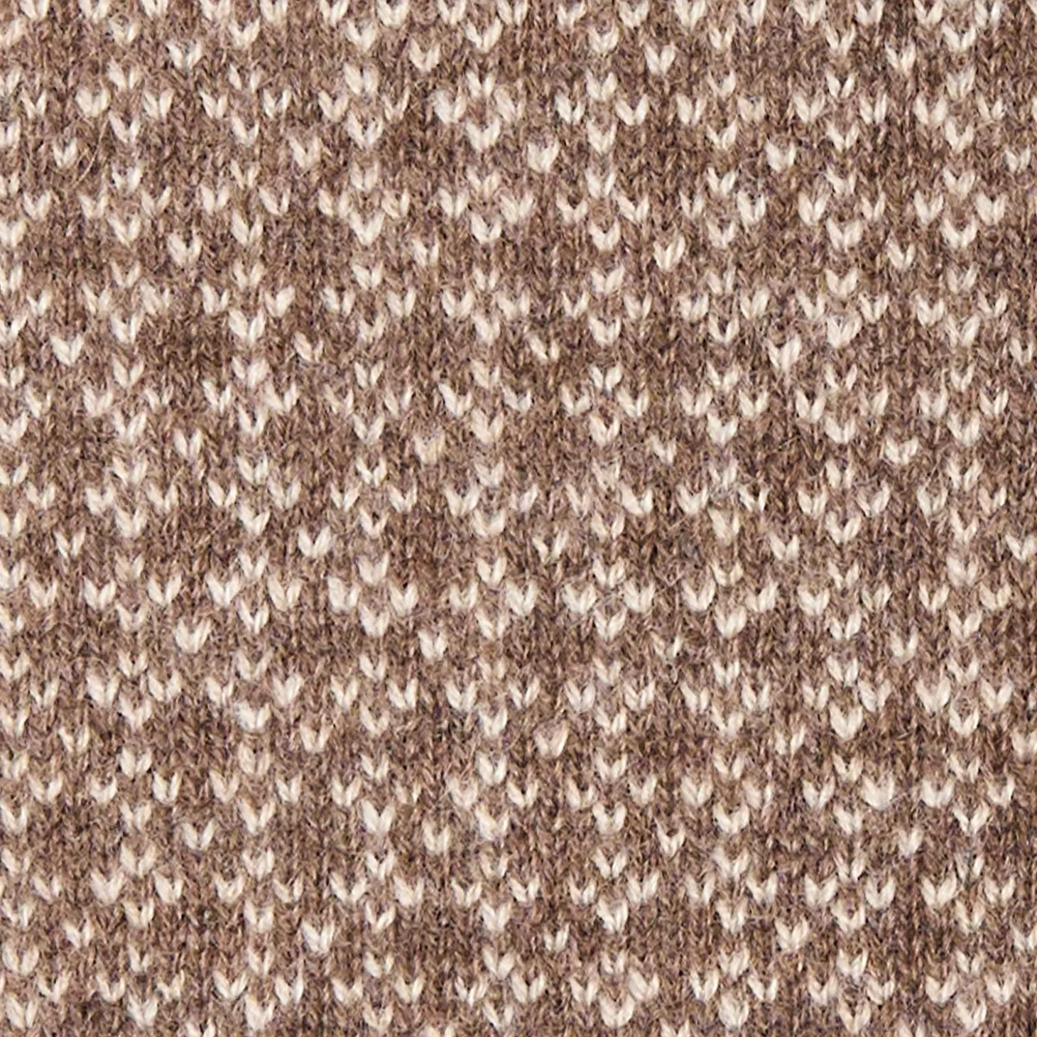 SCALDACOLLO MARRONE SCURO E BEIGE MICROFANTASIA In cashmere