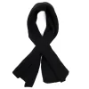 SCALDACOLLO NERO IN CASHMERETinta unita