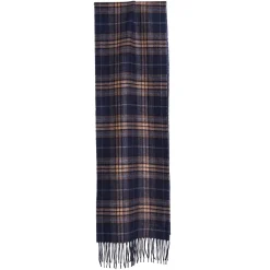 SCIARPA BICOLOR BLU IN SETA E CASHMERE Check