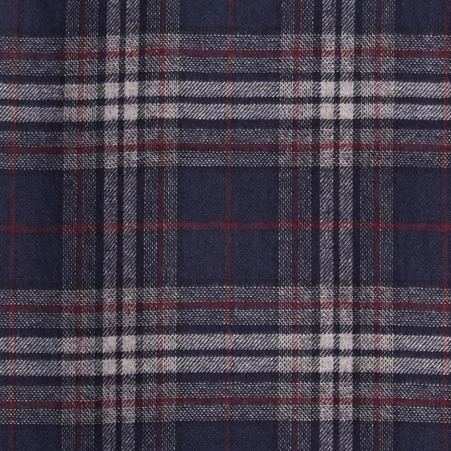 SCIARPA BICOLOR BLU SCURO IN SETA E CASHMERE Check