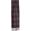 SCIARPA BICOLOR BORDEAUX IN SETA E CASHMERE Check