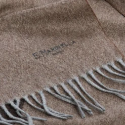 SCIARPA BICOLOR MARRONE IN LANA E CASHMERE Tinta unita