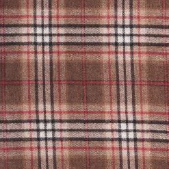 SCIARPA BICOLOR MARRONE IN SETA E CASHMERE Check
