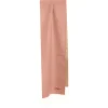 SCIARPA BICOLOR ROSA E BEIGE IN SETA E CASHMERE Tinta unita