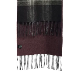 SCIARPA BICOLOR VERDE IN SETA E CASHMERE Check