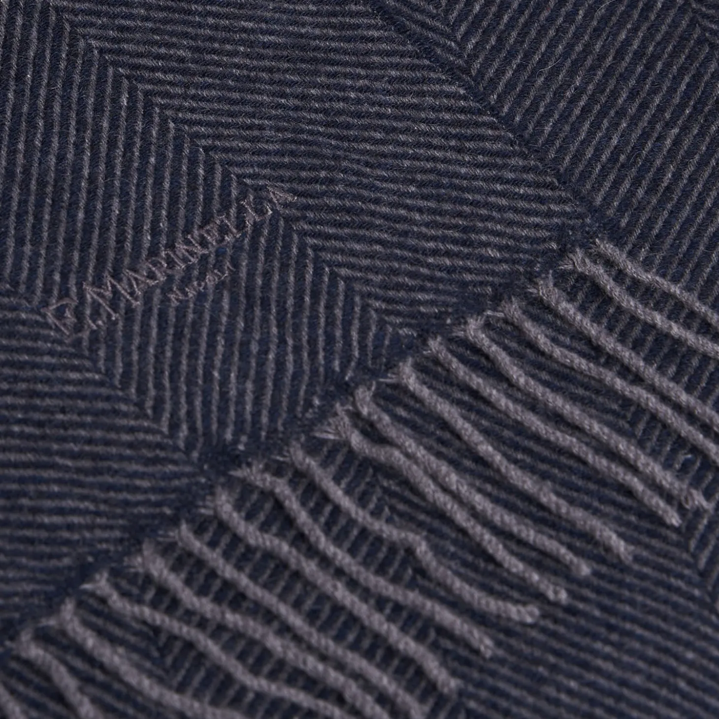 SCIARPA COLOR BLU SCURO In cashmere