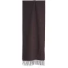 SCIARPA COLOR MARRONE SCURO In cashmere