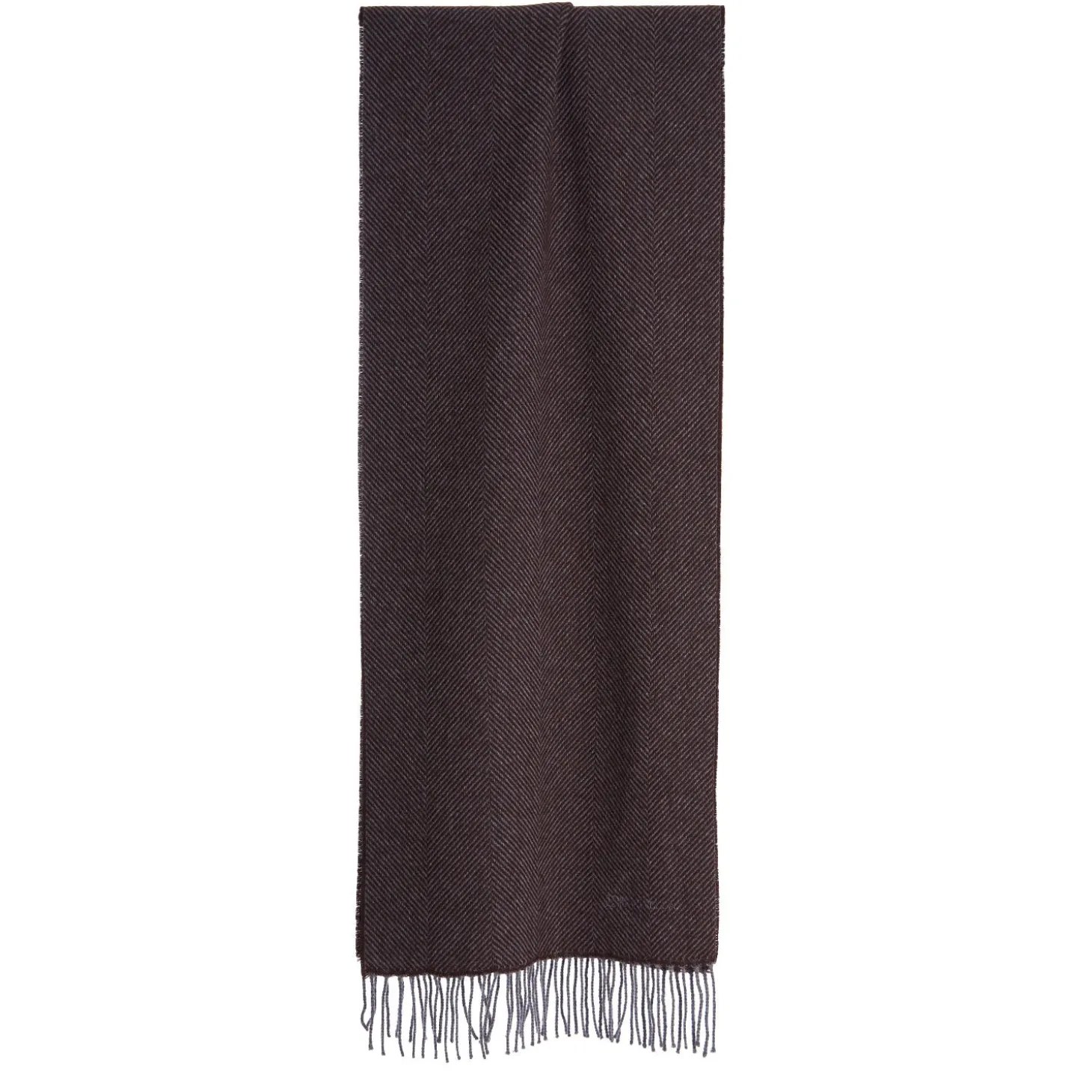 SCIARPA COLOR MARRONE SCURO In cashmere