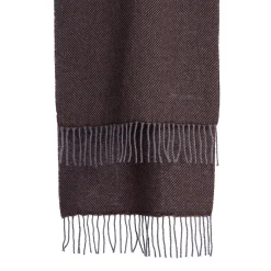 SCIARPA COLOR MARRONE SCURO In cashmere