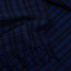 SCIARPA LOGO EM BLU SCURO In lana