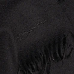 SCIARPA TINTA UNITA NERA In lana
